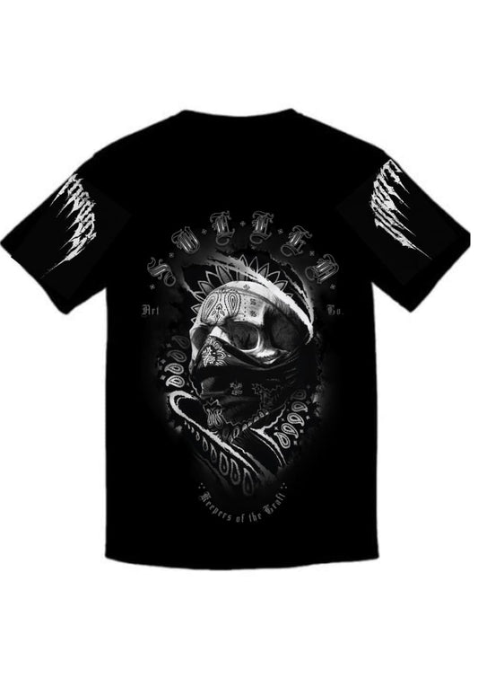 “Suerte Guardian Skull Oversized Tee – Keepers of the Truth